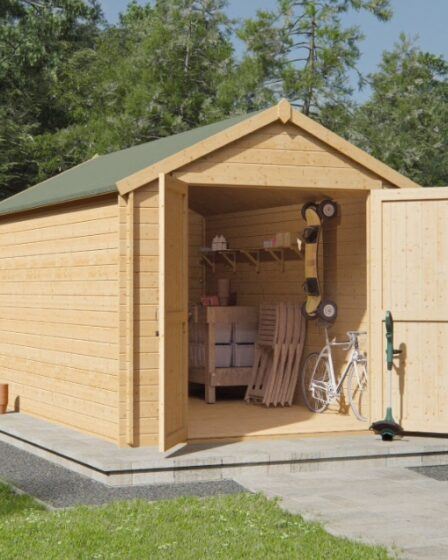 Best Wooden Garden Storage Sheds. Large wooden double door garden shed